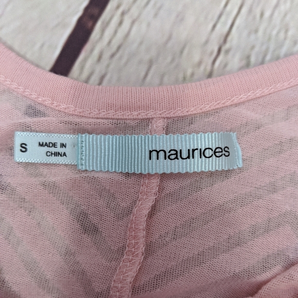 Maurices Sheer 3/4 Sleeve Shirt Small - Picture 4 of 4